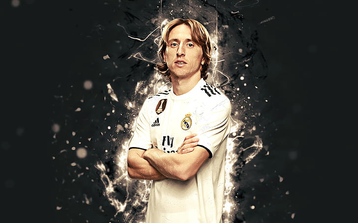 Fotboll, Luka Modrić, kroatiska, Luka Modric, Real Madrid C.F., HD tapet