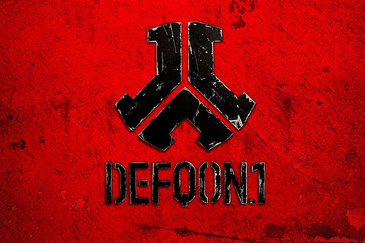 Defqon.1 logo, minimalism, symbol, Netherlands, Hardcore, Hardstyle, festival, Defqon 1, Djs, Q-Dance, HD wallpaper