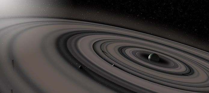 illustrazione del pianeta, pianeta, anello, Saturno, stelle, asteroidi, cintura, NASA, spazio, satelliti, foto, polvere, gigante di gas, immagini, anelli, Sfondo HD HD wallpaper