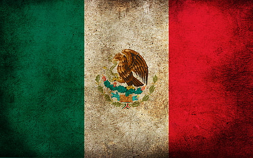 Mexiko-Flagge, Farbe, Streifen, Flagge, Mexiko, Bild, HD-Hintergrundbild HD wallpaper
