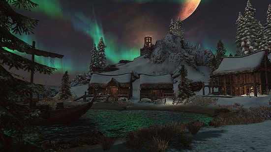 The Elder Scrolls V: Skyrim ، SLMP ، Dawnstar، خلفية HD HD wallpaper