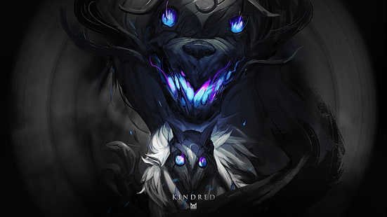 Gra wideo, League Of Legends, Kindred (League of Legends), Tapety HD HD wallpaper