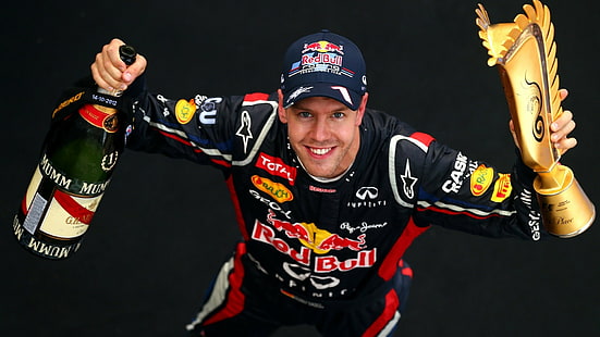 Sebastian Vettel, sport, pilot, men, Formula 1, HD wallpaper HD wallpaper