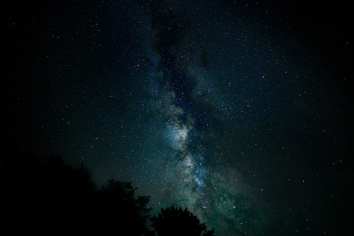 Milky Way Galaxy sky, starry sky, stars, milky way, night, HD wallpaper