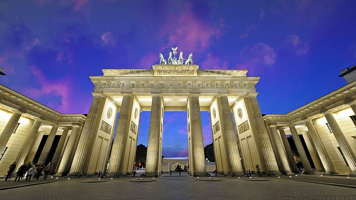 arkitektur, byggnad, Tyskland, Brandenburger Tor, monument, Berlin, HD tapet