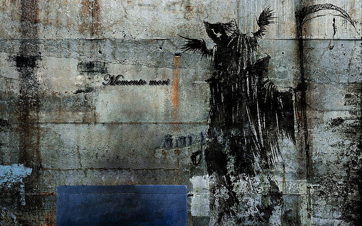 Engelsmalerei, Tod, Graffiti, HD-Hintergrundbild