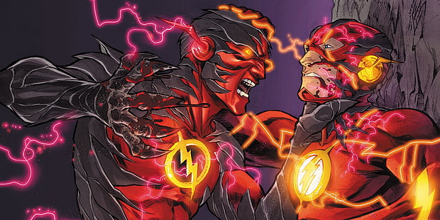 DC Flash иллюстрация, DC Comics, Flash, HD обои HD wallpaper