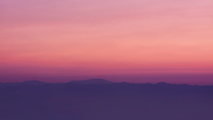montanha rochosa, fotografia areal de mountsin, pôr do sol, montanhas, pacífica, noite, paisagem, HD papel de parede