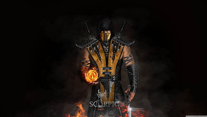Mortal Kombat, Mortal Kombat X, Scorpion (Mortal Kombat), Tapety HD