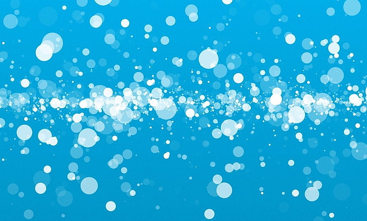 blaues und weißes Blumentextil, Regen, HD-Hintergrundbild
