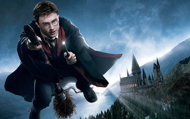 Harry Potter Daniel Radcliffe, harry potter illustration, harry, potter, daniel, radcliffe, movies, HD wallpaper