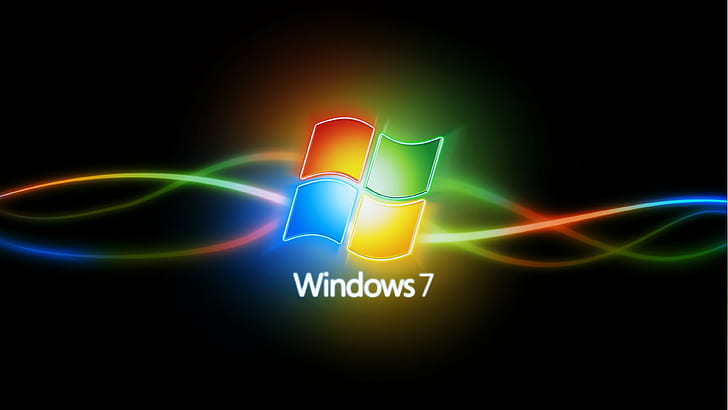 7, resumen, manzana, fondo, colorido, colores, logotipo, siete, windows, Fondo de pantalla HD