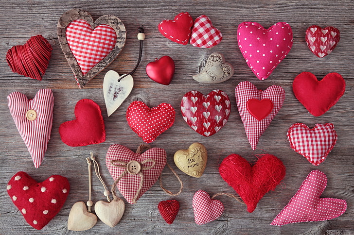 corações, amor, celebração, dia dos namorados, HD papel de parede