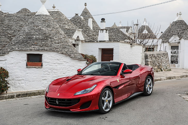 Ferrari, convertible, Portofino, HD wallpaper