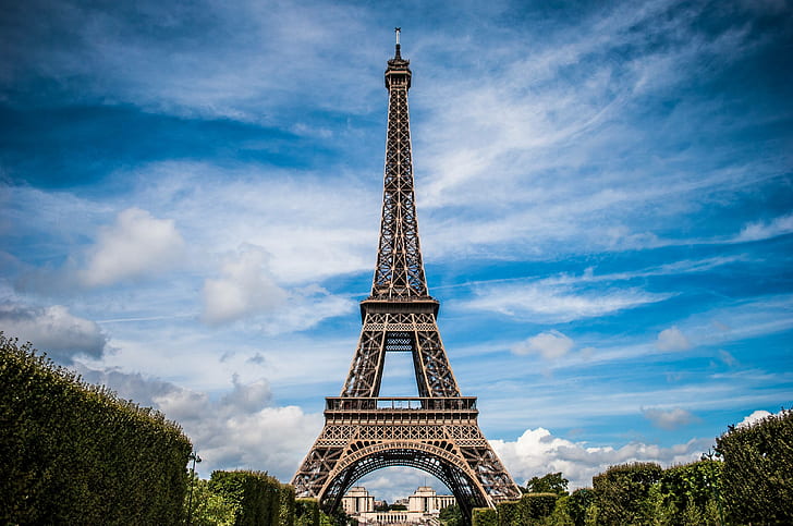풍경, 타워, 건축, 파리, 프랑스, ​​에펠, HD 배경 화면
