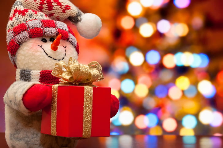 Holidays Christmas Toys Snowflakes Gifts, miscellaneous, holidays, christmas, toys, snowflakes, gifts, HD wallpaper