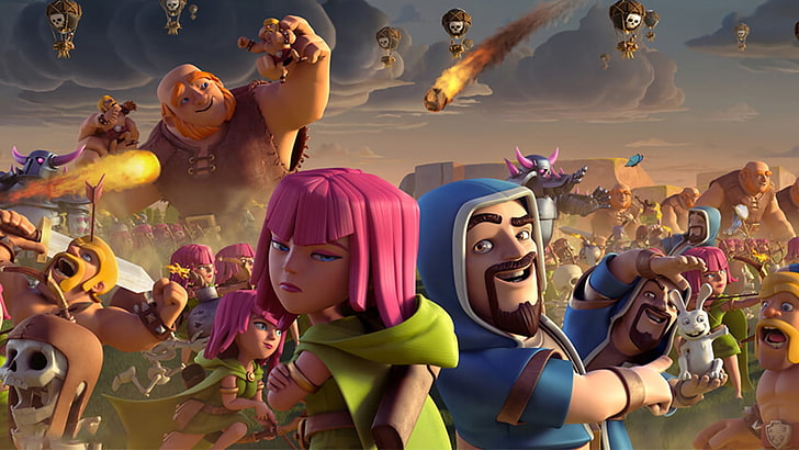 Supercell Clash of Clans digital tapeter, Videospel, Clash of Clans, HD tapet