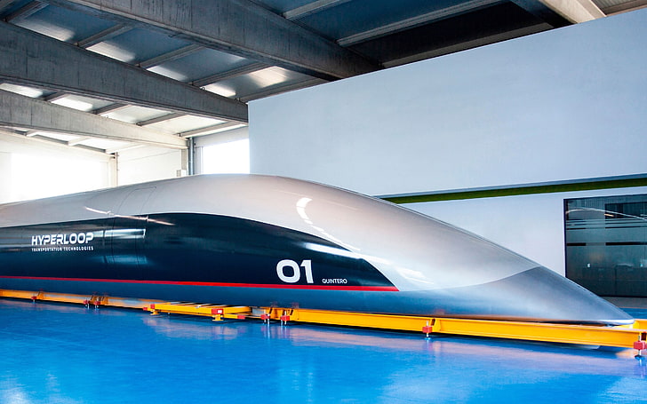 Design do trem de alta velocidade da cápsula Hyperloop, HD papel de parede