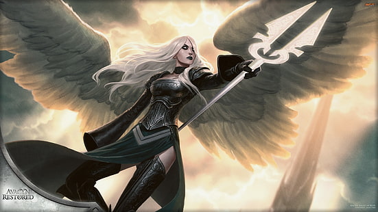 fantasy art, angel, Magic: The Gathering, Avacyn, videogiochi, fantasy girl, Sfondo HD HD wallpaper