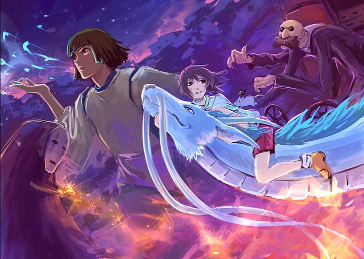Studio Ghibli, Spirited Away, anime, Chihiro, Wallpaper HD