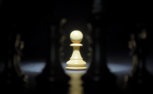 Pawn Chess Board, peça de xadrez peão bege, jogos, xadrez, jogo, peão, HD papel de parede HD wallpaper