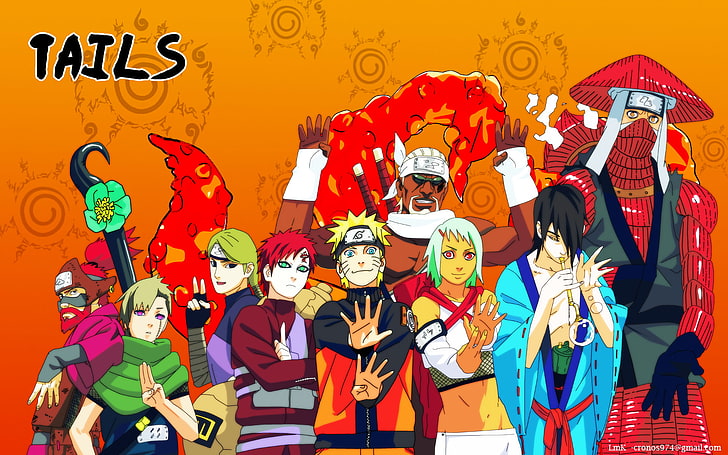 Naruto, Killerbiene, Gaara, Utakata, Jagura, Han, Anime, HD-Hintergrundbild