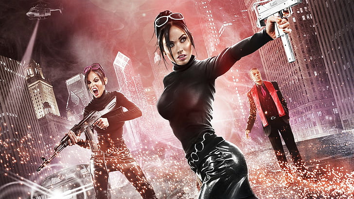 video game, Saints Row, Saints Row: The Third, wanita, Viola DeWynter, pistol, gadis dengan senjata, Wallpaper HD