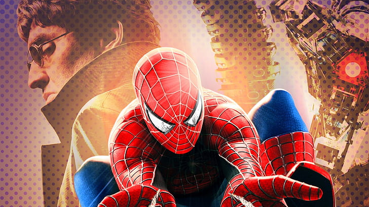 Spider-Man, Spider-Man 2, Alfred Molina, Doctor Octopus, Tobey Maguire, HD wallpaper