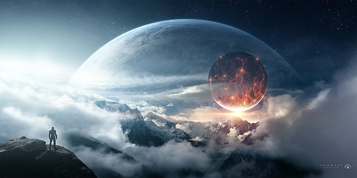 Sci Fi, Landscape, Planet Rise, HD wallpaper