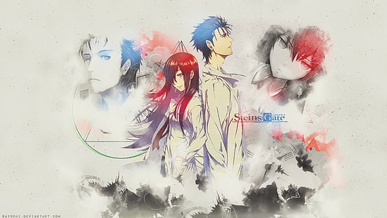 Steins; Gate, Okabe Rintarou, Makise Kurisu, Anime, Anime Girls, HD-Hintergrundbild HD wallpaper