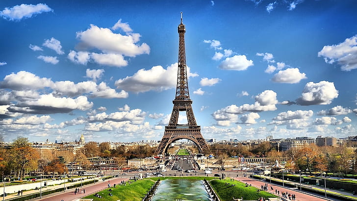 Menara Eiffel Paris, Paris, Eiffel, Menara, Wallpaper HD