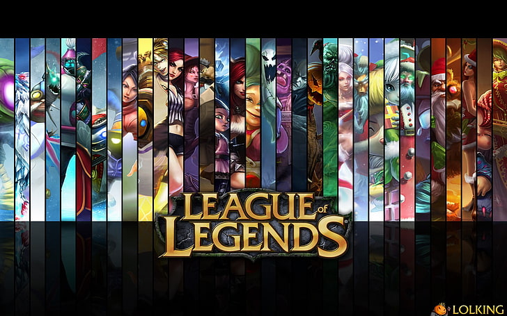 Papel de parede digital de League of Legends, League of Legends, colagem, jogos de vídeo, HD papel de parede