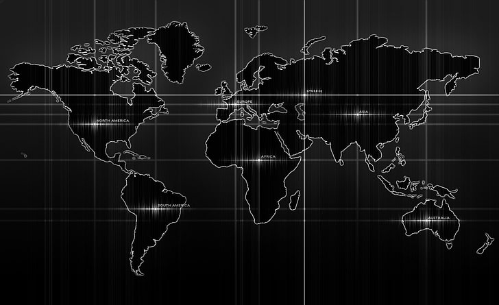  Mapa del mundo rojo, ilustración del mapa del mundo, viajes, mapas, mundo, Fondo de pantalla HD