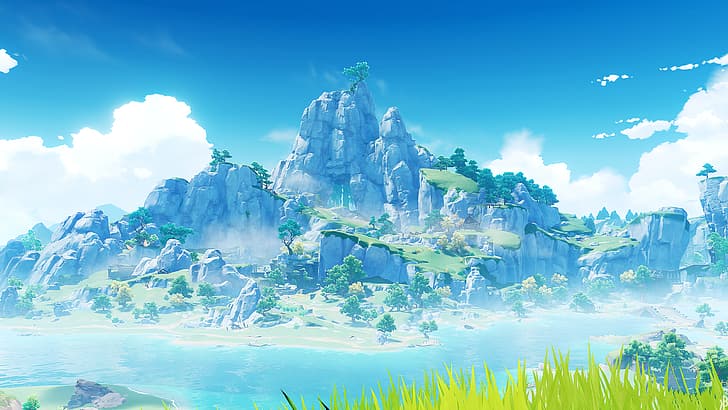 video games, Genshin, Genshin Impact, landscape, HD wallpaper