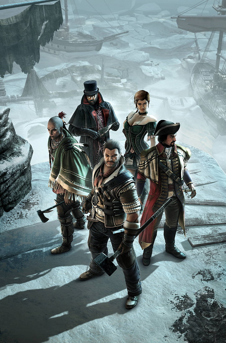 PC game digital wallpaper, Assassin's Creed, Assassin's Creed III, HD wallpaper