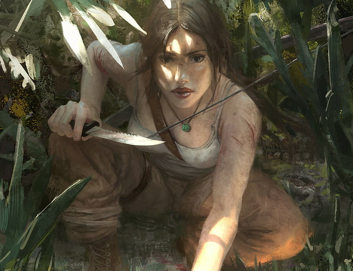 videojuegos, Lara Croft, ilustraciones, Tomb Raider, Fondo de pantalla HD