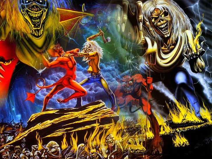 Band (Music), Iron Maiden, Album Cover, Hard Rock, Heavy Metal, HD wallpaper