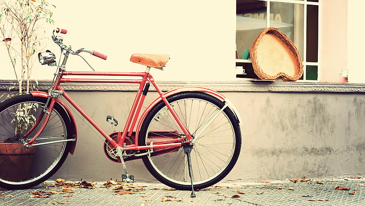 romantic, bicycle, symbol, icon, design, art, business, 3d, graphic, black, transportation, silhouette, HD wallpaper