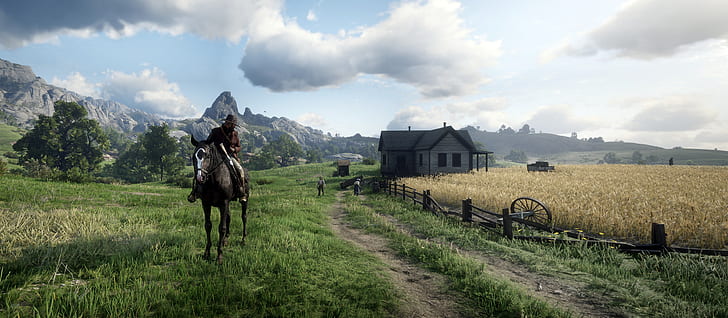 Hintergrund, das Spiel, Red Dead Redemption II, HD-Hintergrundbild