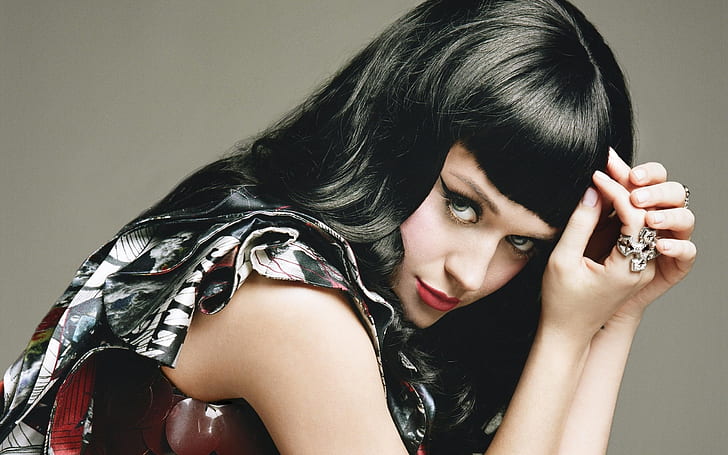 Katy Perry Glance, maquillaje, niña, cara, fotos, mujer, Fondo de pantalla HD