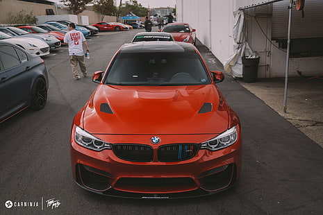 Carninja, BMW M4 Coupe, rendah, jalanan, Wallpaper HD HD wallpaper