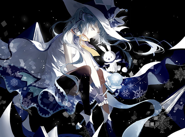 Hatsune Miku, Vocaloid, Schnee, HD-Hintergrundbild