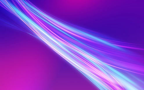 الضوء الأزرق والوردي الأضواء ، الخطوط ، الأشعة ، الضوء ، اللمعان، خلفية HD HD wallpaper
