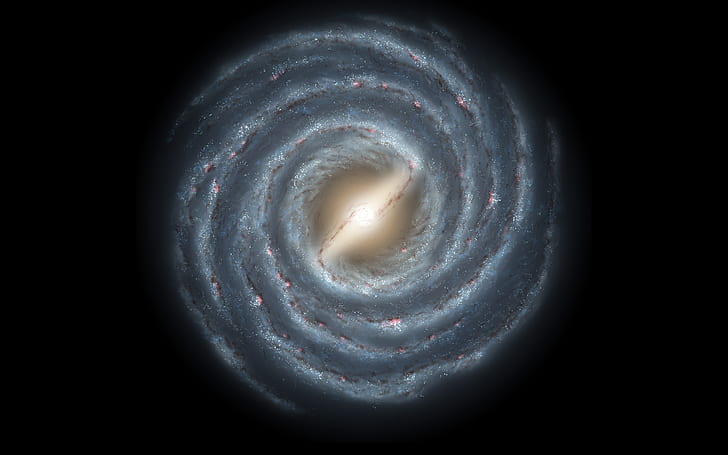 ruang, galaksi, galaksi spiral, Wallpaper HD