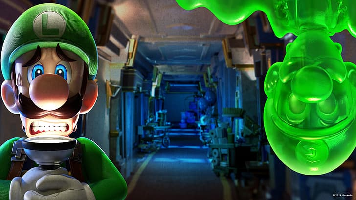 Luigi, Nintendo, Nintendo Switch, videospel, luigis herrgård 3, HD tapet