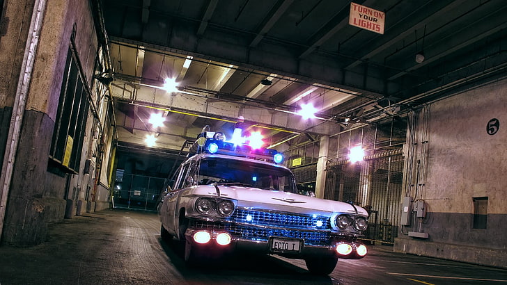 car, Ghostbusters, movies, HD wallpaper