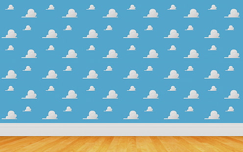white clouds lot wallpaper, Toy Story, HD wallpaper HD wallpaper