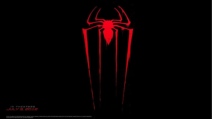 Logo Spider-Man, The Amazing Spider-Man, Spider-Man, logo, simbol, laba-laba, Wallpaper HD