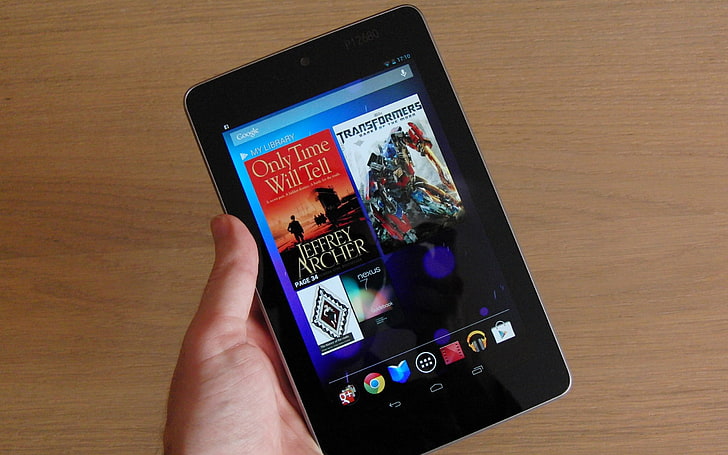 Google Nexus 7 Tablet PC HD Desktop Wallpaper 11, черен таблет с Android, HD тапет