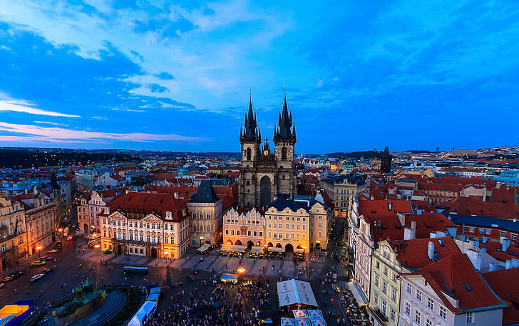 urbain, Prague, République tchèque, Fond d'écran HD